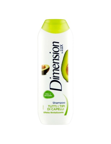 dimension shampoo 250ml - con olio di avocado - tutti i tipi di capelli: tuttocasashop.it: igiene e cura della persona