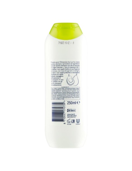 dimension shampoo 250ml - con olio di avocado - tutti i tipi di capelli: tuttocasashop.it: igiene e cura della persona