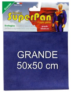 superpan ultrajet panno microfibra grande 50x50cm - colori assortiti: tuttocasashop.it: pulizia e cura della casa