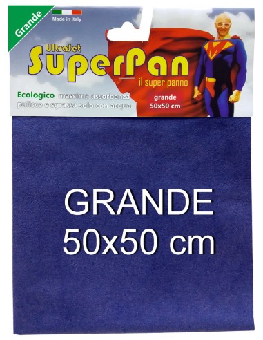 superpan ultrajet panno microfibra grande 50x50cm - colori assortiti: tuttocasashop.it: pulizia e cura della casa