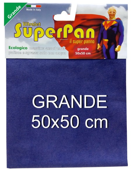 superpan ultrajet panno microfibra grande 50x50cm - colori assortiti: tuttocasashop.it: pulizia e cura della casa