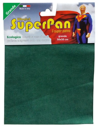 superpan ultrajet panno microfibra grande 50x50cm - colori assortiti: tuttocasashop.it: pulizia e cura della casa