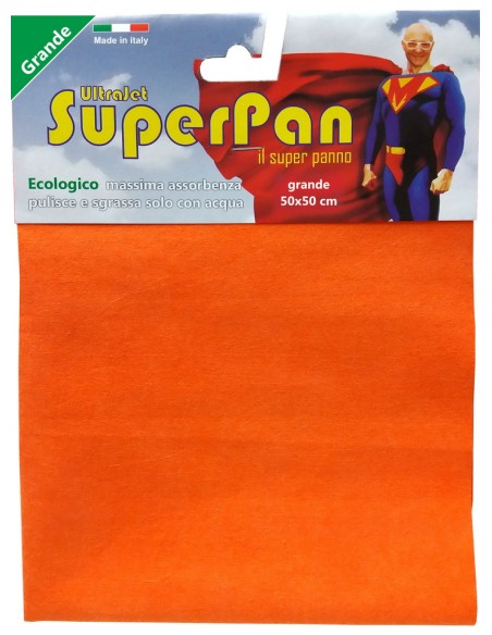 superpan ultrajet panno microfibra grande 50x50cm - colori assortiti: tuttocasashop.it: pulizia e cura della casa
