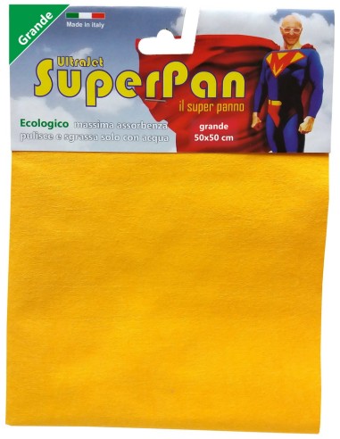 superpan ultrajet panno microfibra grande 50x50cm - colori assortiti: tuttocasashop.it: pulizia e cura della casa