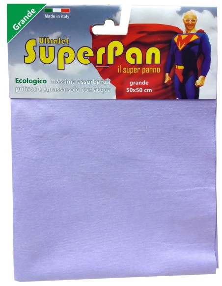 superpan ultrajet panno microfibra grande 50x50cm - colori assortiti: tuttocasashop.it: pulizia e cura della casa