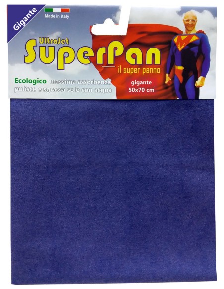 superpan ultrajet panno microfibra gigante 50x70cm - colori assortiti: tuttocasashop.it: pulizia e cura della casa