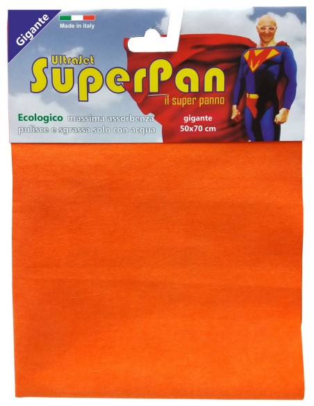 superpan ultrajet panno microfibra gigante 50x70cm - colori assortiti: tuttocasashop.it: pulizia e cura della casa