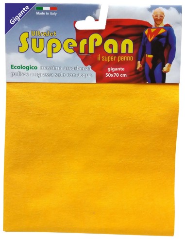 superpan ultrajet panno microfibra gigante 50x70cm - colori assortiti: tuttocasashop.it: pulizia e cura della casa