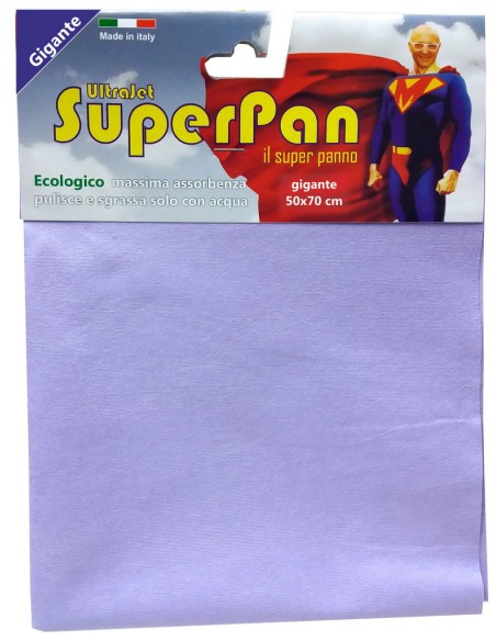 superpan ultrajet panno microfibra gigante 50x70cm - colori assortiti: tuttocasashop.it: pulizia e cura della casa
