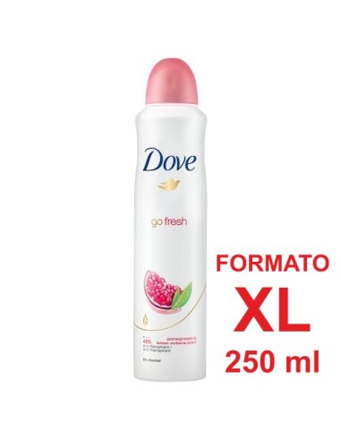 dove deodorante spray formato xl 250ml - 48h no alcool - go fresh melograno: tuttocasashop.it: igiene e cura della persona