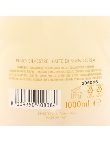 pino silvestre bagnoschiuma 1 litro - latte di mandorla: tuttocasashop.it: igiene e cura della persona