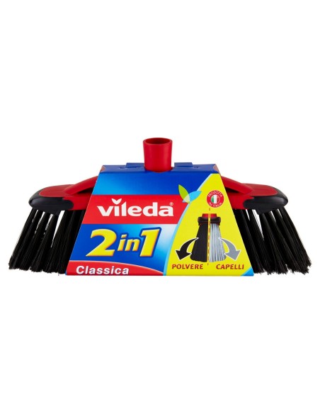 vileda scopa 2in1 classica - con attacco universale a vite: tuttocasashop.it: pulizia e cura della casa