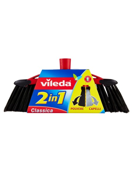 vileda scopa 2in1 classica - con attacco universale a vite: tuttocasashop.it: pulizia e cura della casa