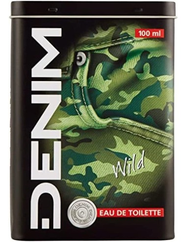denim eau de toilette 100ml - wild - confezione speciale in latta: tuttocasashop.it: igiene e cura della persona