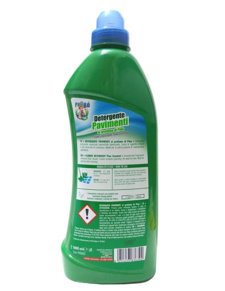 puli re detergente liquido per pavimenti 1000ml - profumo di pino: tuttocasashop.it: pulizia e cura della casa