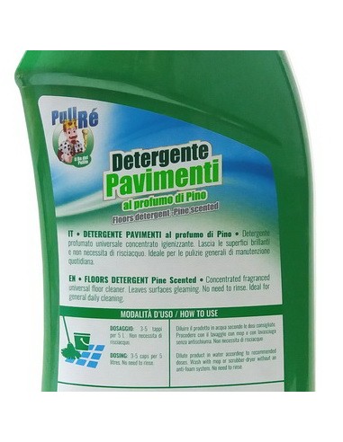 puli re detergente liquido per pavimenti 1000ml - profumo di pino: tuttocasashop.it: pulizia e cura della casa