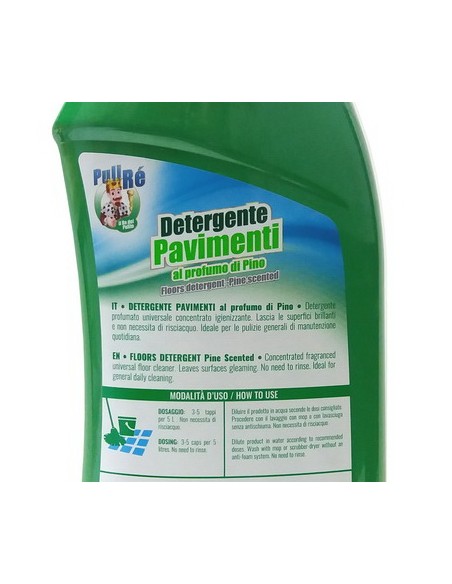 puli re detergente liquido per pavimenti 1000ml - profumo di pino: tuttocasashop.it: pulizia e cura della casa