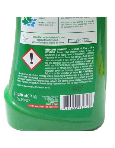 puli re detergente liquido per pavimenti 1000ml - profumo di pino: tuttocasashop.it: pulizia e cura della casa