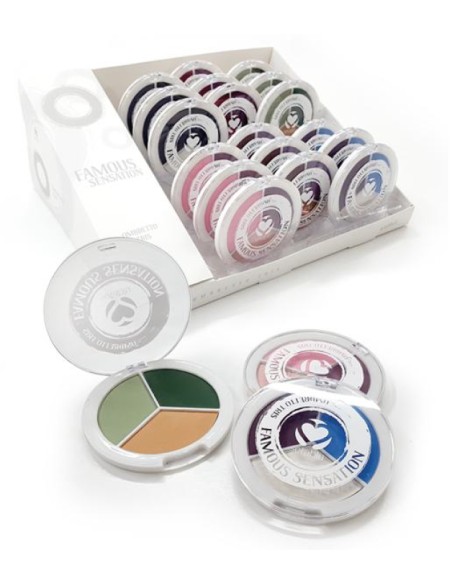 setablu ombretto cosmetico tris famous sensation - colore 03 - nature: tuttocasashop.it: igiene e cura della persona