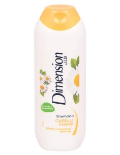 dimension shampoo 250ml - estratti di camomilla - capelli chiari lucentezza: tuttocasashop.it: igiene e cura della persona