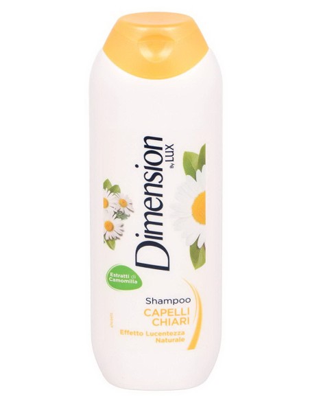 dimension shampoo 250ml - estratti di camomilla - capelli chiari lucentezza: tuttocasashop.it: igiene e cura della persona