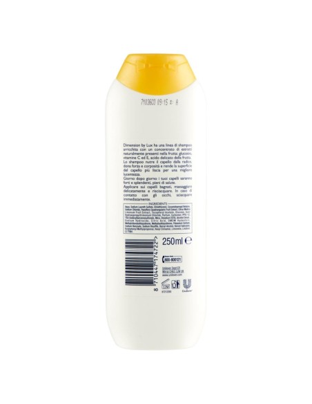 dimension shampoo e balsamo 2in1 250ml - capelli lisci - estratti frutta: tuttocasashop.it: igiene e cura della persona