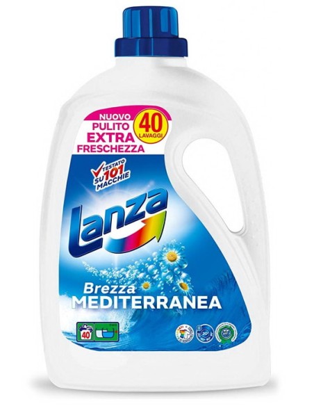 lanza detersivo lavatrice liquido 40 lavaggi 2000ml - brezza mediterranea: tuttocasashop.it: prodotti per bucato e tessuti