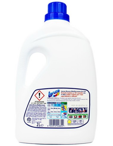 lanza detersivo lavatrice liquido 40 lavaggi 2000ml - brezza mediterranea: tuttocasashop.it: prodotti per bucato e tessuti