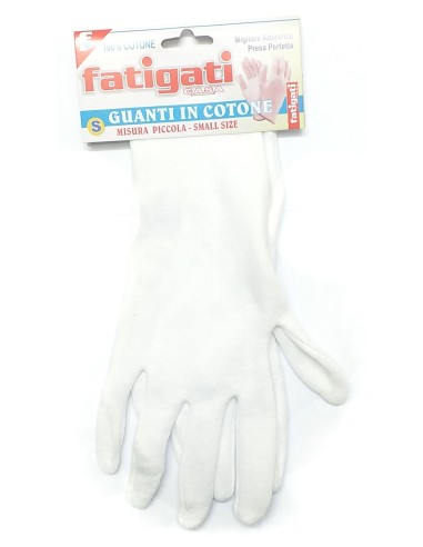 fatigati guanti in cotone bianchi - misura piccola: tuttocasashop.it: pulizia e cura della casa