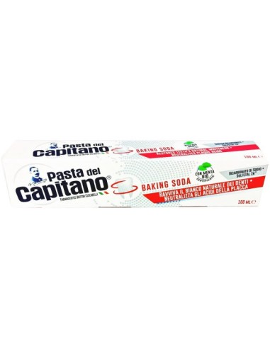 pasta del capitano dentifricio 100ml - baking soda - con bicarbonato: tuttocasashop.it: igiene e cura della persona