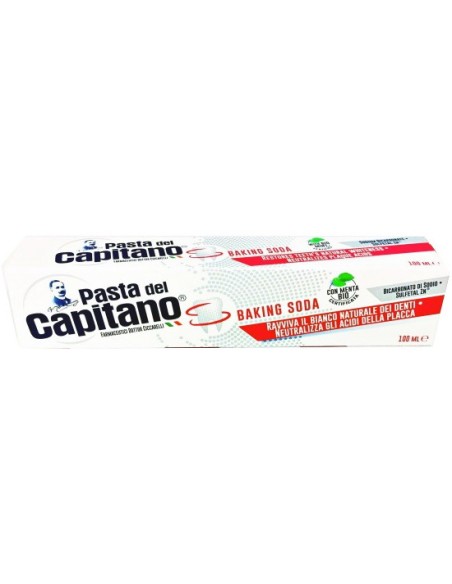pasta del capitano dentifricio 100ml - baking soda - con bicarbonato: tuttocasashop.it: igiene e cura della persona