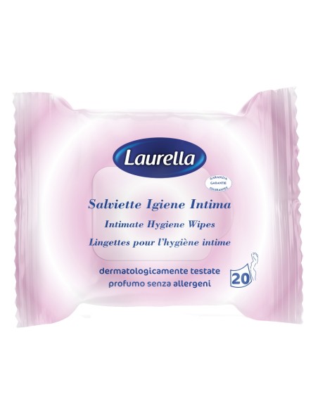 laurella salviettine imbevute per igiene intima - 20 pezzi: tuttocasashop.it: igiene e cura della persona