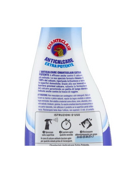 chanteclair anticalcare universale antigoccia - spray 625ml - antiruggine: tuttocasashop.it: pulizia e cura della casa