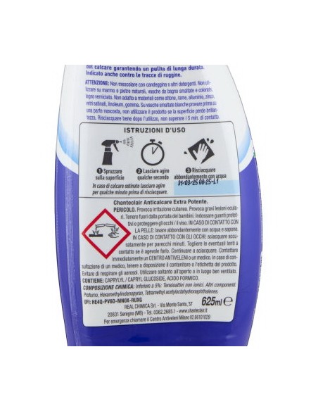 chanteclair anticalcare universale antigoccia - spray 625ml - antiruggine: tuttocasashop.it: pulizia e cura della casa