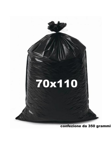cheapy sacco rifiuti misura condominiale 70x110cm - 350g - neri - resistenti: tuttocasashop.it: pulizia e cura della casa
