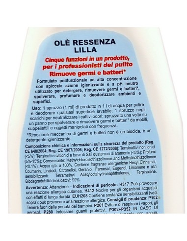 ole' oies ressenza deodorante multiuso igienizzante 750ml - lilla: tuttocasashop.it: pulizia e cura della casa