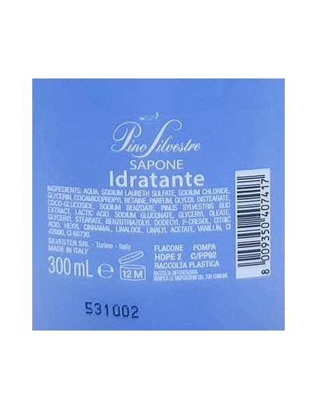 pino silvestre sapone liquido 300ml - gemme di pino: tuttocasashop.it: igiene e cura della persona