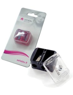 setablu temperamatite per matite da trucco - doppio foro - doppio spessore: tuttocasashop.it: igiene e cura della persona