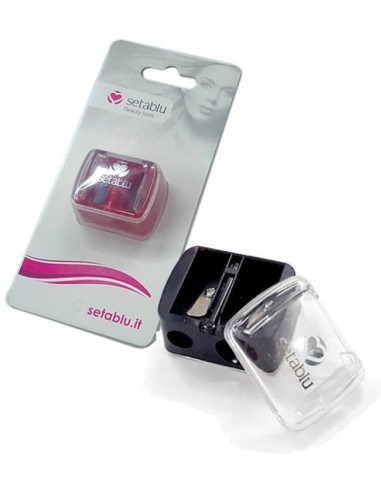 setablu temperamatite per matite da trucco - doppio foro - doppio spessore: tuttocasashop.it: igiene e cura della persona