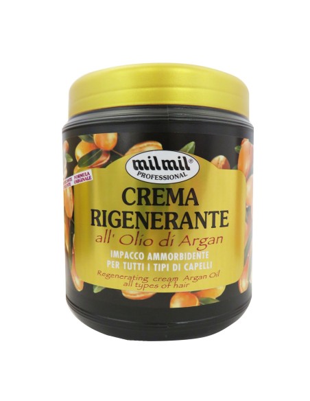 mil mil crema rigenerante per capelli - 1000ml - con argan: tuttocasashop.it: igiene e cura della persona