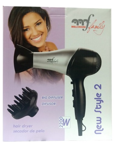 new style 2 phon asciugacapelli professionale 2000w - con diffusore grande: tuttocasashop.it: altro - bazar