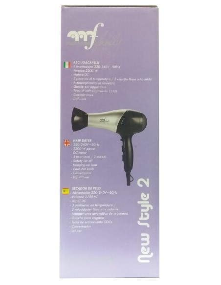 new style 2 phon asciugacapelli professionale 2000w - con diffusore grande: tuttocasashop.it: altro - bazar