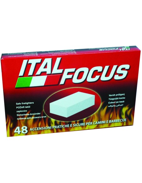 italfocus 48 tavolette accendifuoco - per camini e barbecue - bbq: tuttocasashop.it: altro - bazar