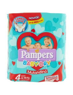 pampers baby dry mutandino - taglia 4 maxi 6-15kg - 16 pezzi: tuttocasashop.it: igiene e cura della persona