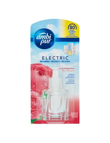 ambipur deodorante ambienti elettrico - 20ml 80 giorni ricarica - elegant: tuttocasashop.it: pulizia e cura della casa