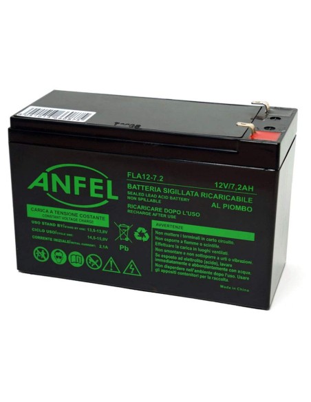 batteria ricaricabile al piombo 12v 7.2ah ermetica 15x65x94mm: tuttocasashop.it: altro - bazar