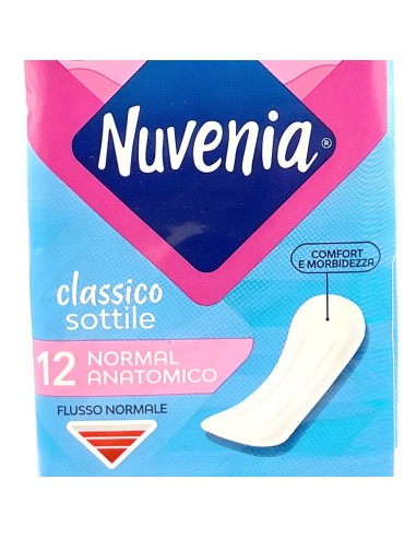 nuvenia classico - assorbenti sottili - 12 pezzi - anatomici: tuttocasashop.it: igiene e cura della persona