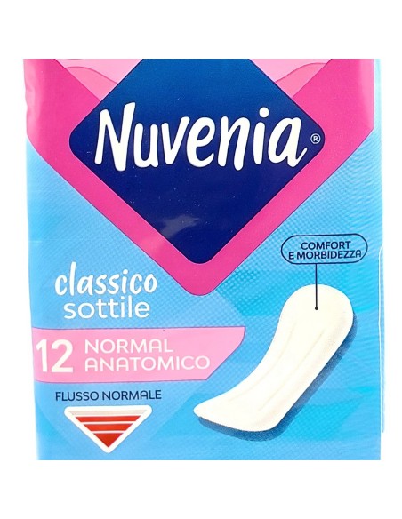 nuvenia classico - assorbenti sottili - 12 pezzi - anatomici: tuttocasashop.it: igiene e cura della persona