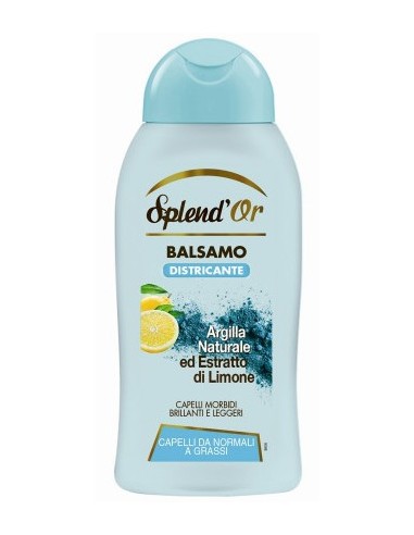 splend'or balsamo per capelli - 300ml - argilla - con estratto di limone: tuttocasashop.it: igiene e cura della persona