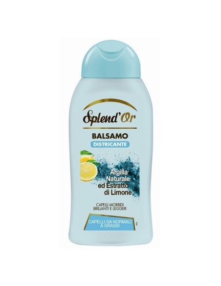 splend'or balsamo per capelli - 300ml - argilla - con estratto di limone: tuttocasashop.it: igiene e cura della persona